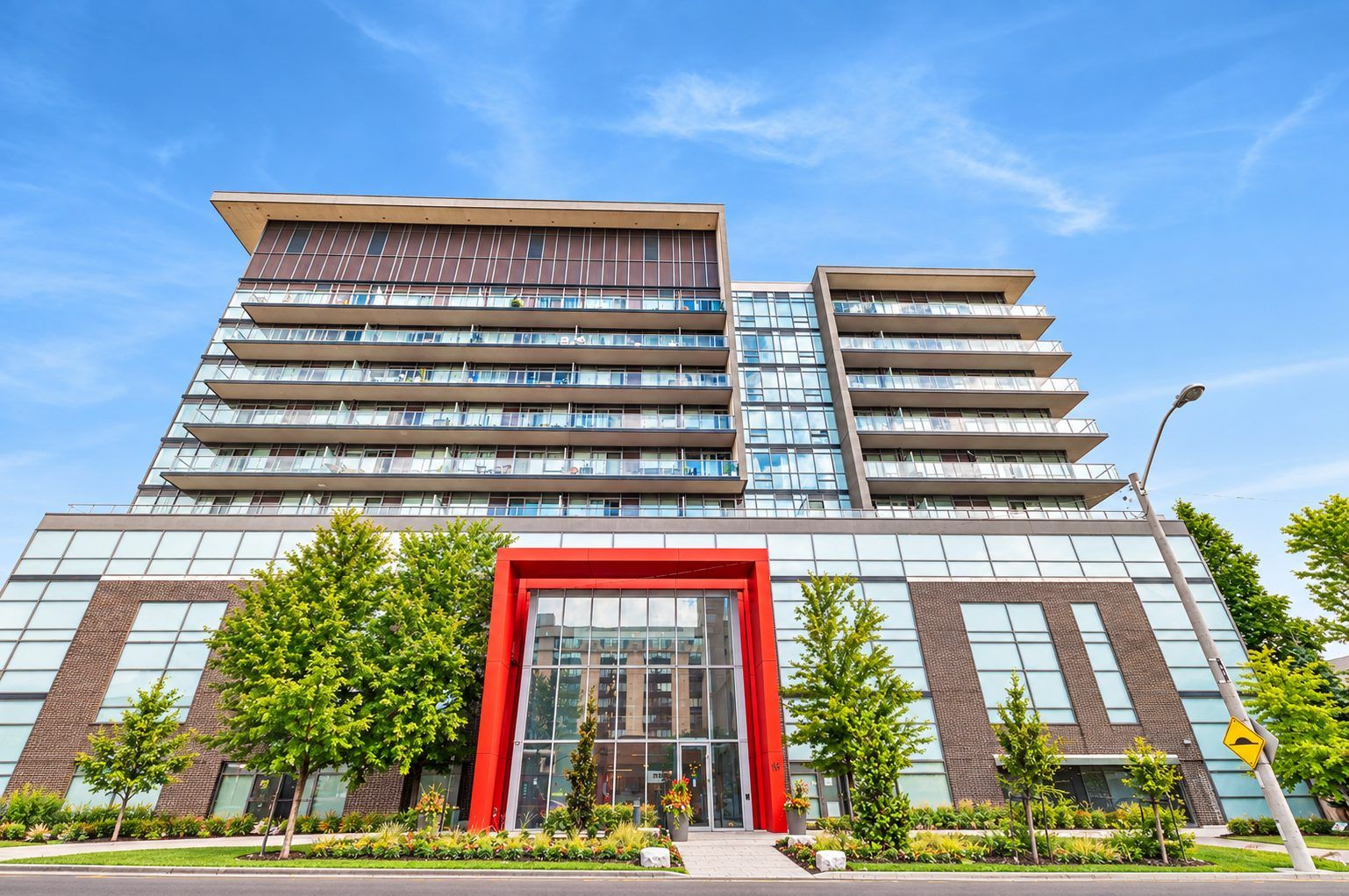 Modern condo building exterior, GTA