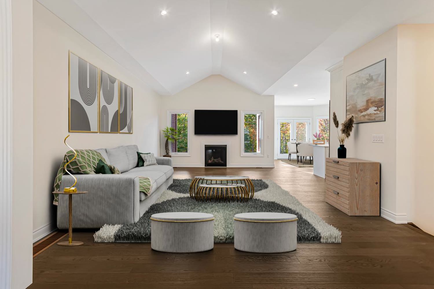 Staged room